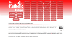 Desktop Screenshot of best-catholic-colleges.com