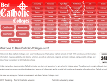 Tablet Screenshot of best-catholic-colleges.com